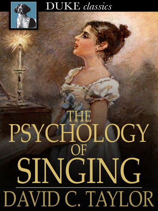 Cover of The Psychology of Singing
